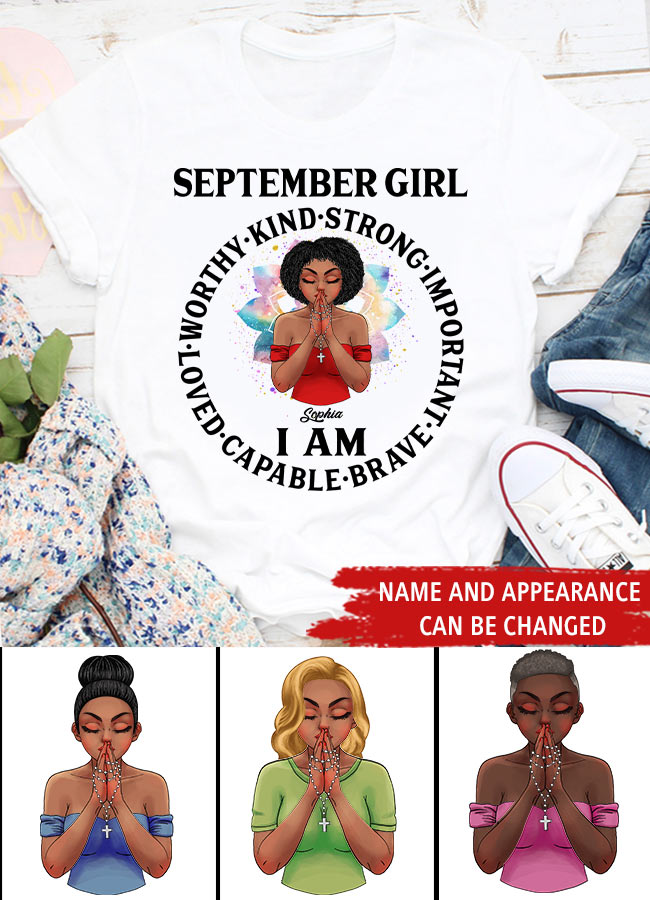 September Birthday Shirt, Custom Birthday Shirt, Queens are Born In September, September Birthday Shirts For Woman, September Birthday Gifts