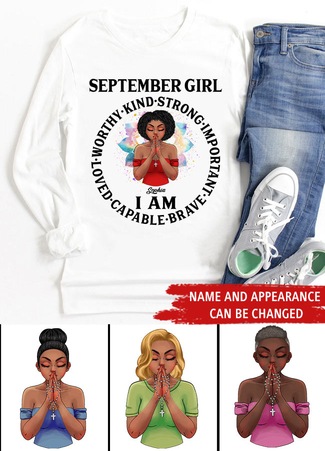 September Birthday Shirt, Custom Birthday Shirt, Queens are Born In September, September Birthday Shirts For Woman, September Birthday Gifts