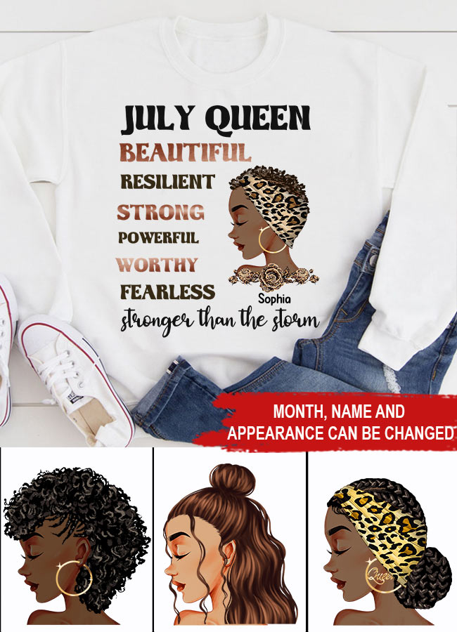 July Birthday Shirt, Custom Birthday Shirt, Queens Are Born In July, July Birthday Shirts For Woman, July Birthday Gifts