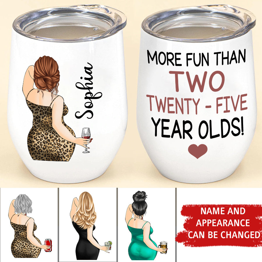 Personalized 50th Birthday Gifts, Personalized Wine Tumbler - 1972 50th Birthday Wine Tumbler, 50th Gift Ideas For Her