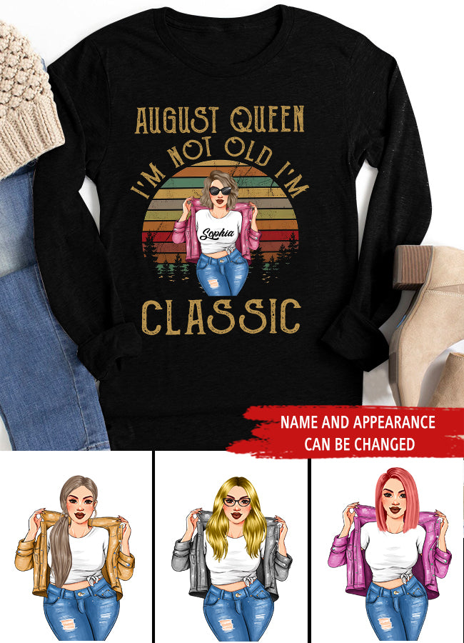 August Birthday Shirt, Custom Birthday Shirt, Queens Born In August, August Birthday Shirts For Woman, August Birthday Gifts