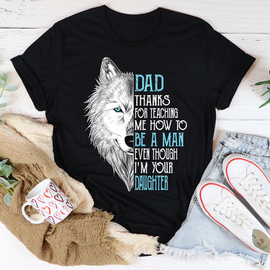 Father‘s Day T Shirts, Father’s Day Gift Ideas For Dad, Bonus Dad Shirt, Fathers Day Shirts For Dad, Wolf Shirt, Father Day Gift