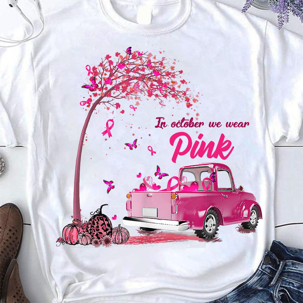 Breast Cancer Awareness Shirts In October We Wear Pink Witch Breast Cancer Awareness T-Shirt