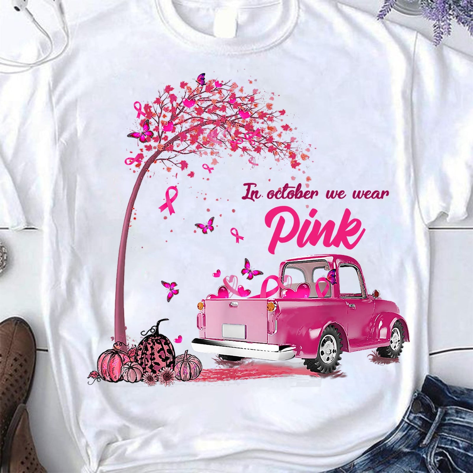 Breast Cancer Awareness Shirts In October We Wear Pink Witch Breast Cancer Awareness T-Shirt