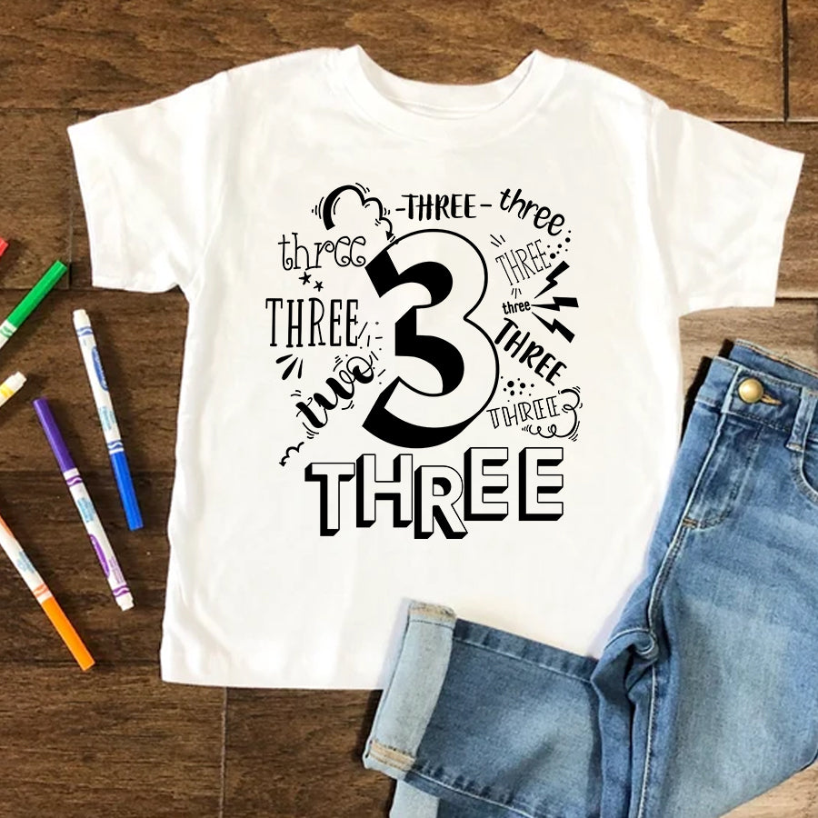 Third Birthday shirt, 3rd Birthday Shirt, Birthday Shirt, Three Birthday Shirt, 3rd Birthday T Shirt, Baby Shirt
