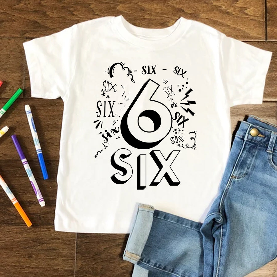 6th Birthday Shirt, Birthday Shirt, Six Birthday Shirt, 6th Birthday T Shirt, Baby Shirt