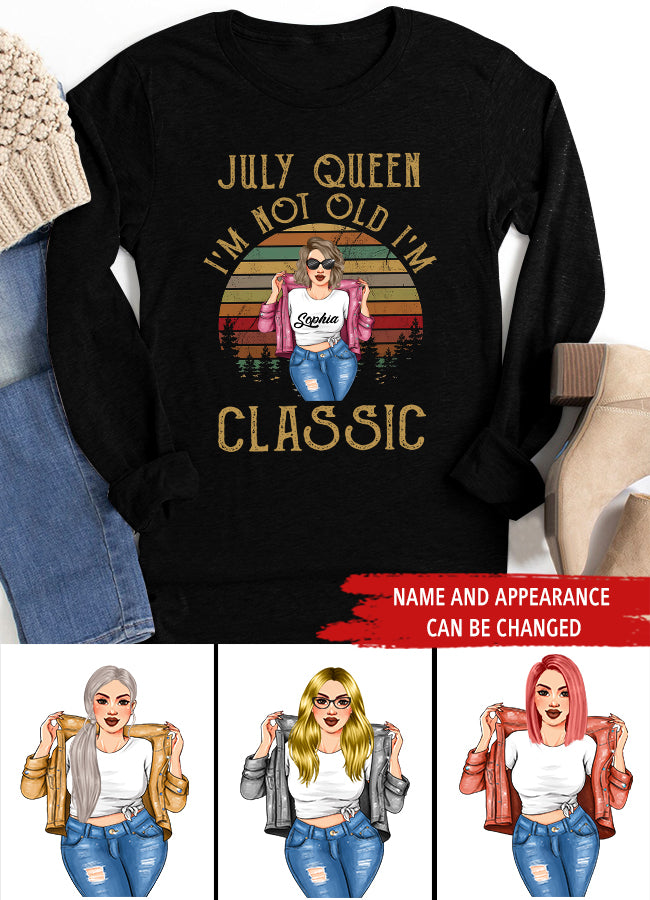 July Birthday Shirt, July Queen Custom Birthday Shirt, Queens Born In July, July Birthday Shirts For Woman, July Birthday Gifts