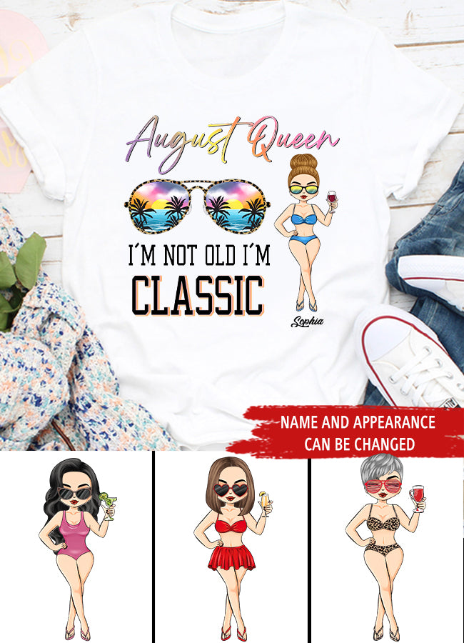 August Birthday Shirt, Custom Birthday Shirt, Queens are Born In August, August Birthday Shirts For Woman, August Birthday Gifts