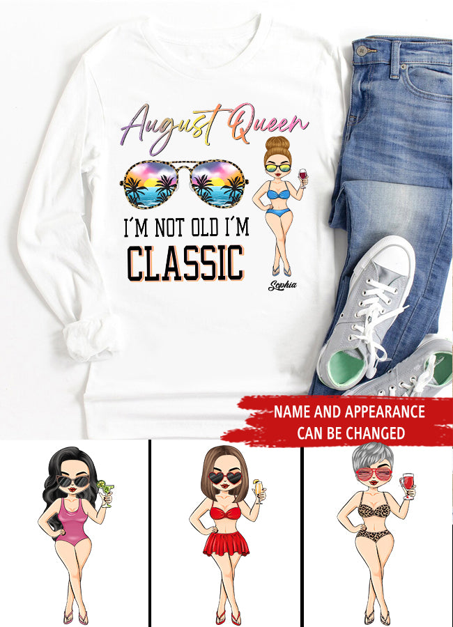 August Birthday Shirt, Custom Birthday Shirt, Queens are Born In August, August Birthday Shirts For Woman, August Birthday Gifts