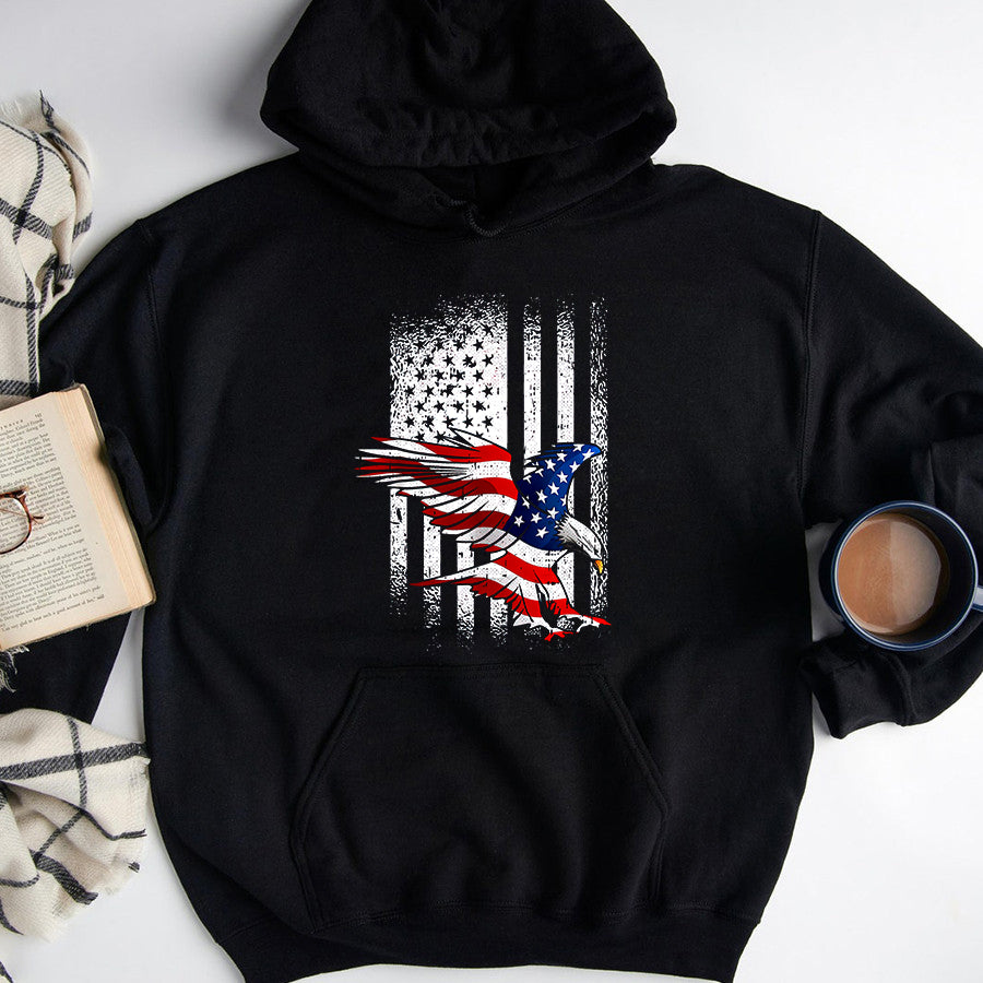 Independence Day Shirt American Flag Eagle 4th Of July Independence Day Patriotic T-Shirt
