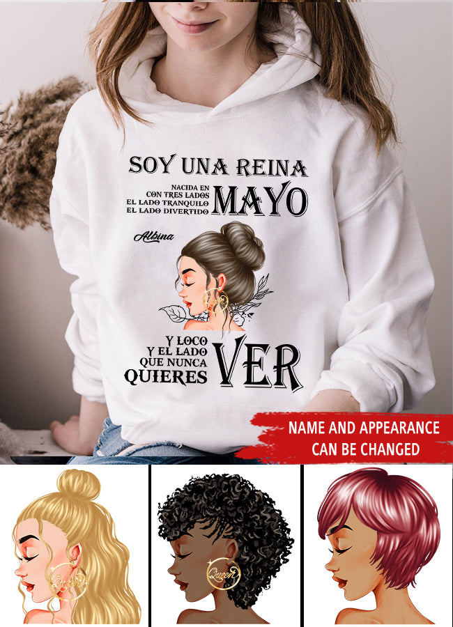 Camisa De Cumpleaños De Mayo, Camisa De Cumpleaños Personalizada, Reinas Nacidas En Mayo, Regalos De Cumpleaños De Mayo, Camisas De Mayo Para Mujeres