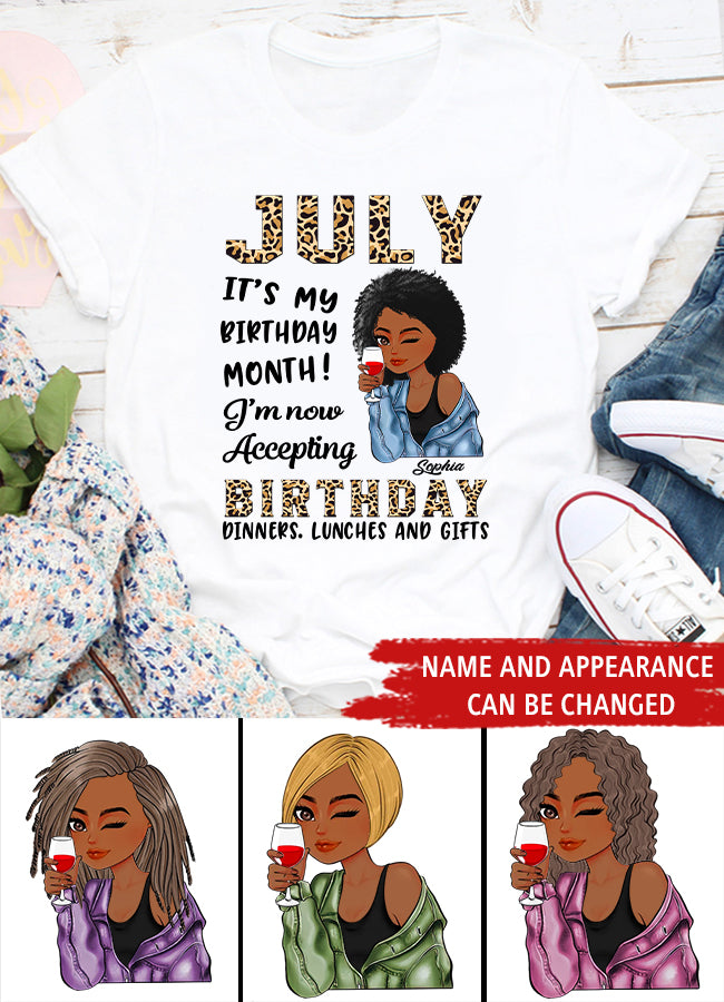 July Birthday Shirt, Custom Birthday Shirt, Queens Born In July, July Birthday Gifts, July Shirts For Woman