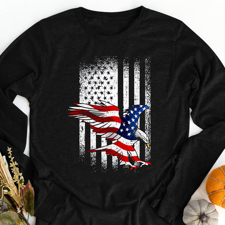 Independence Day Shirt American Flag Eagle 4th Of July Independence Day Patriotic T-Shirt
