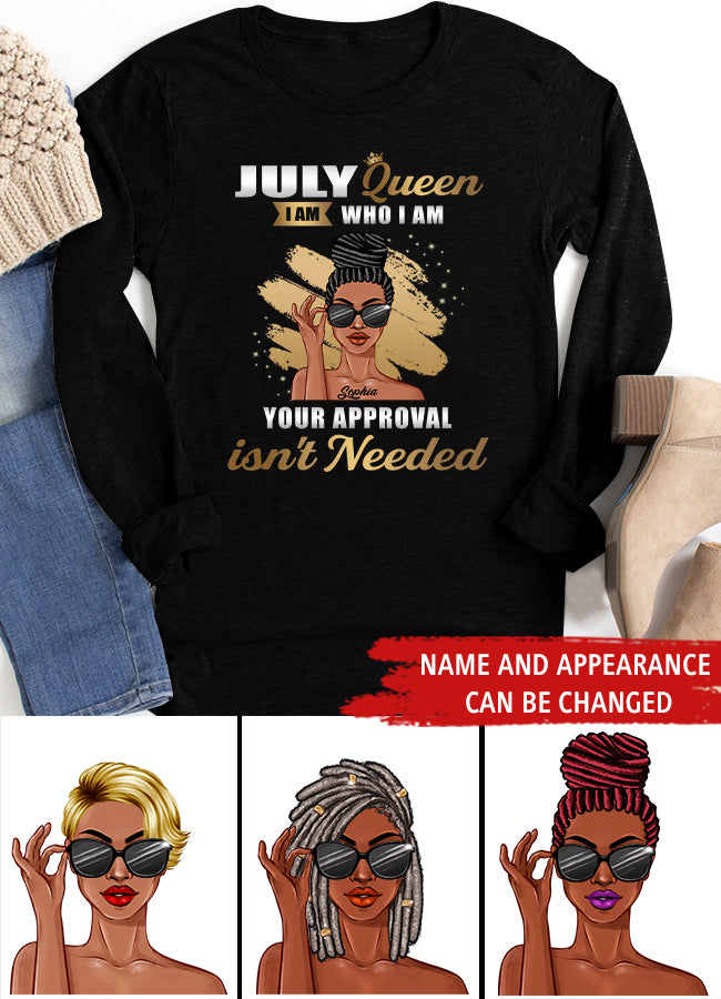 July Birthday Shirt, July Queen Custom Birthday Shirt, Queens Born In July, July Birthday Shirts For Woman, July Birthday Gifts
