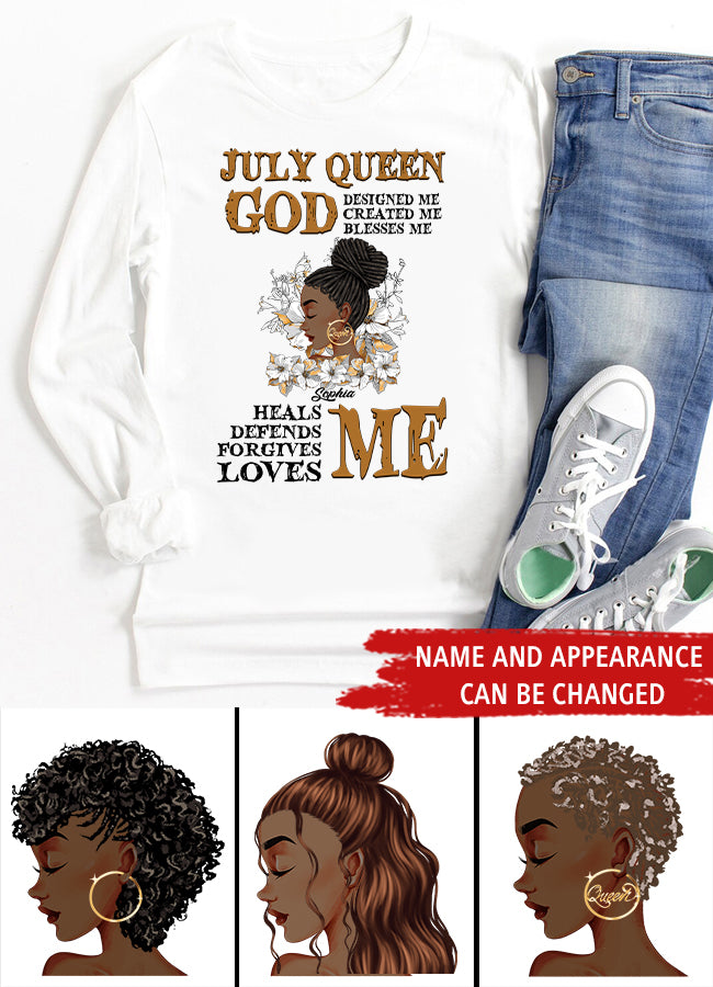 July Birthday Shirt, Custom Birthday Shirt, Queens Born In July, July Birthday Gifts, July Shirts For Woman