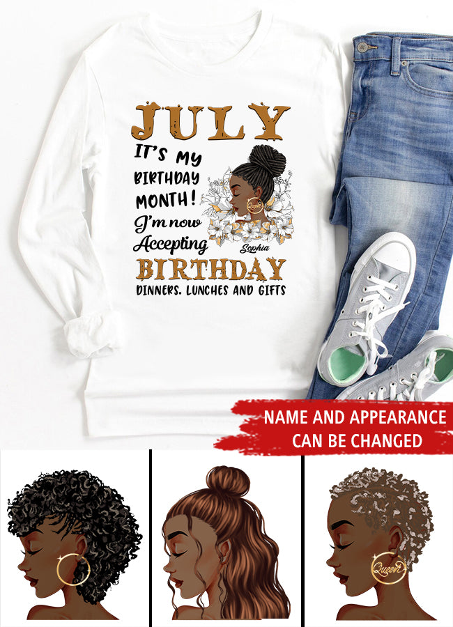 July Birthday Shirt, Custom Birthday Shirt, Queens Born In July, July Birthday Gifts, July Shirts For Woman