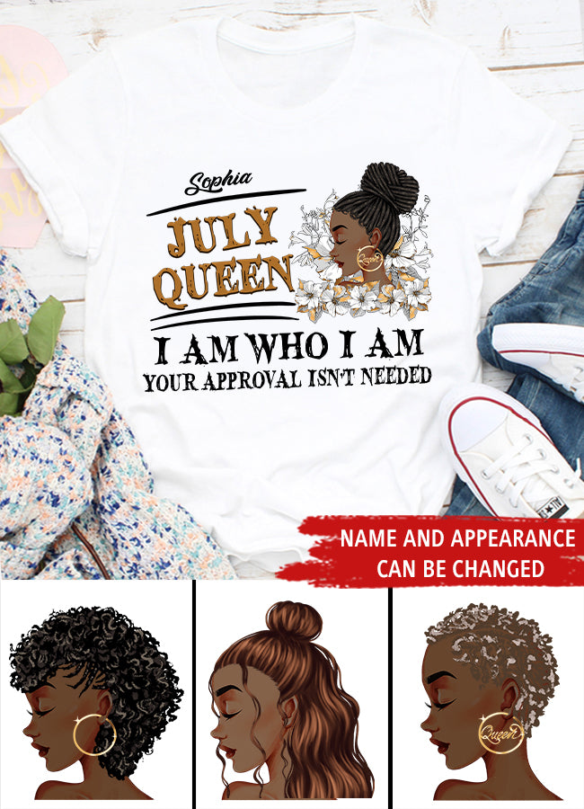 July Birthday Shirt, Custom Birthday Shirt, Queens Born In July, July Birthday Gifts, July Shirts For Woman