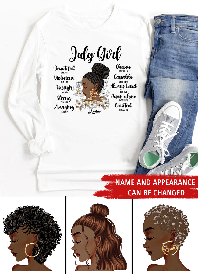 July Birthday Shirt, Custom Birthday Shirt, Queens Born In July, July Birthday Gifts, July Shirts For Woman