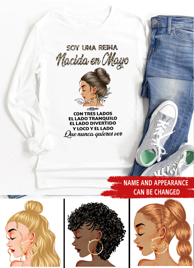 Camisa De Cumpleaños De Mayo, Camisa De Cumpleaños Personalizada, Reinas Nacidas En Mayo, Regalos De Cumpleaños De Mayo, Camisas De Mayo Para Mujeres