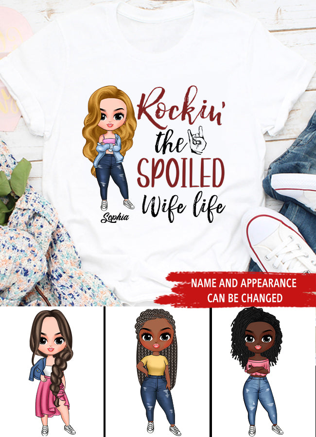 Wife Shirt, Custom T Shirt, I Love My Wife Shirt, Spoiled Wife Shirt, Gift For Wife, Wifey T Shirt, Gift Ideas For Wife