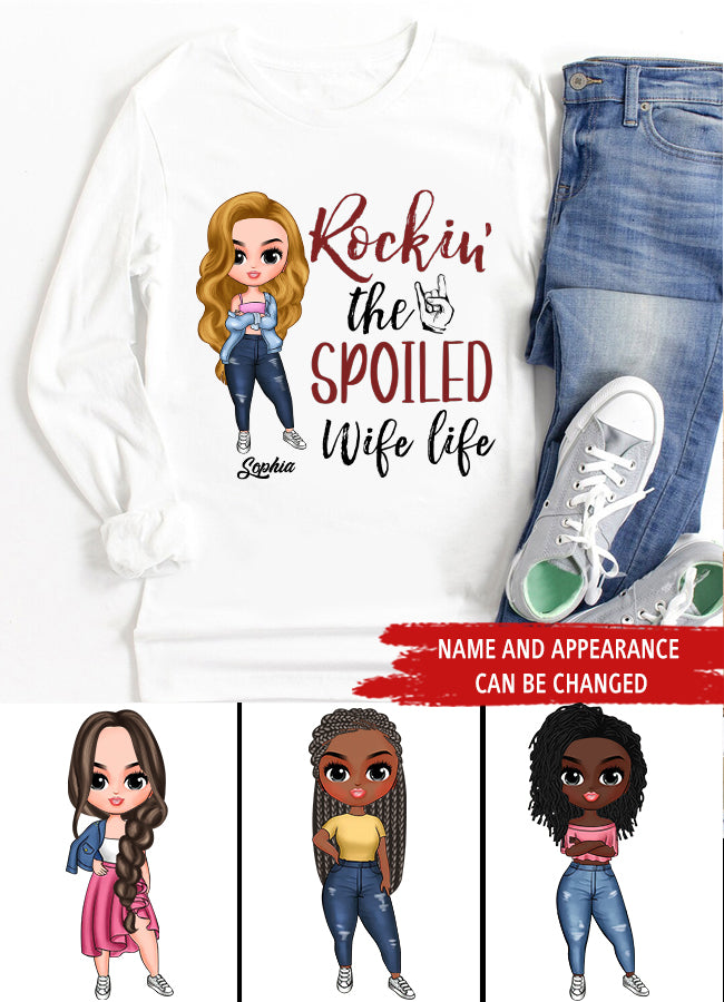 Wife Shirt, Custom T Shirt, I Love My Wife Shirt, Spoiled Wife Shirt, Gift For Wife, Wifey T Shirt, Gift Ideas For Wife