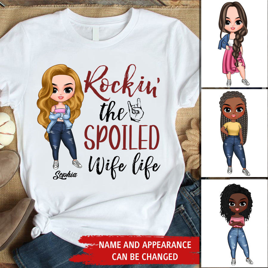 Wife Shirt, Custom T Shirt, I Love My Wife Shirt, Spoiled Wife Shirt, Gift For Wife, Wifey T Shirt, Gift Ideas For Wife