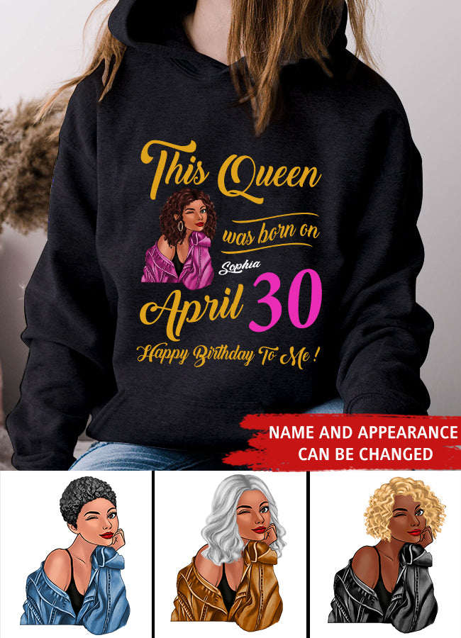 April Birthday Shirt, Custom Birthday Shirt, Queens Born In April, April Birthday Gifts, April shirts for Woman