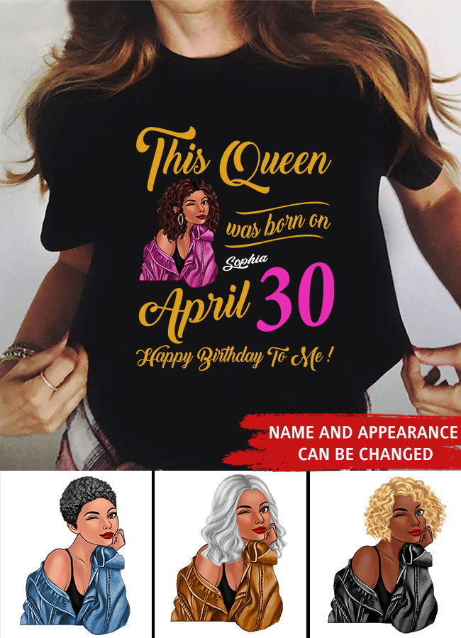 April Birthday Shirt, Custom Birthday Shirt, Queens Born In April, April Birthday Gifts, April shirts for Woman