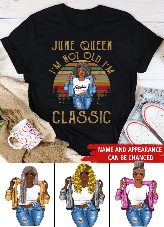 June Birthday Shirt, Custom Birthday Shirt, Queens Born In June, June Birthday Shirts For Woman, June Birthday Gifts