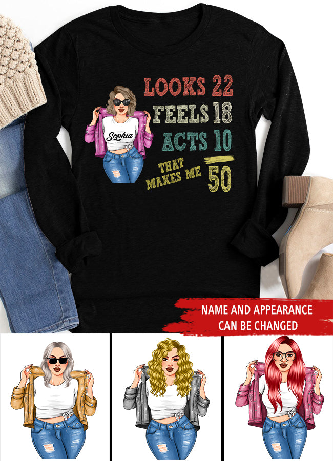 50th Birthday Shirts, Custom Birthday Shirts, Turning 50 Shirt, Gifts For Women Turning 50, 50 And Fabulous Shirt, 1973 Shirt