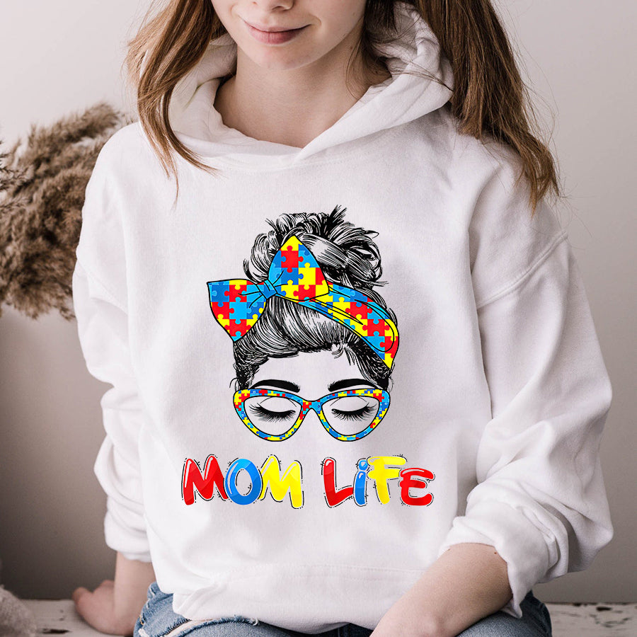 Autism Awareness Mom Life T-Shirt Autism Awareness Shirt For Women