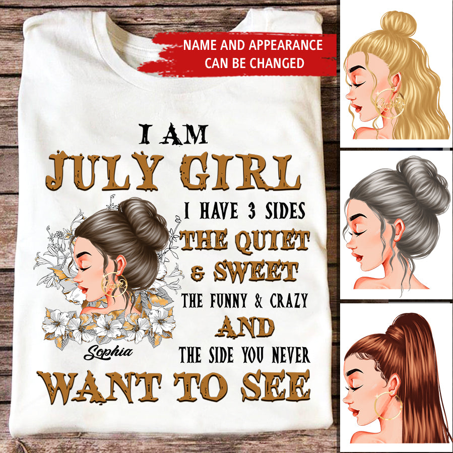 July Birthday Shirt, July Queen Custom Birthday Shirt, I'm Not Old I'm Classic Queens Born In July, July Birthday Shirts For Woman, July Birthday Gifts