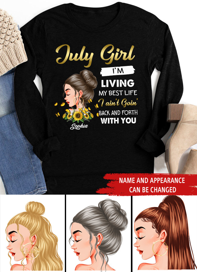 July Birthday Shirt, July Queen Custom Birthday Shirt, Queens Born In July, July Birthday Shirts For Woman, July Birthday Gifts