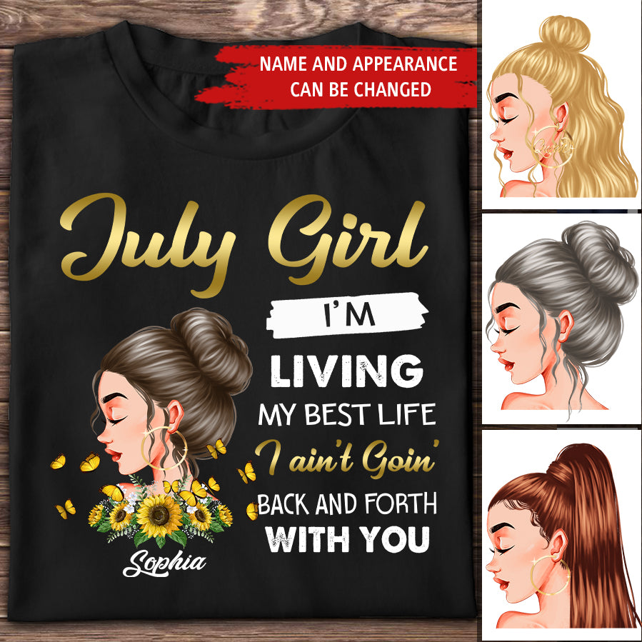 July Birthday Shirt, July Queen Custom Birthday Shirt, Queens Born In July, July Birthday Shirts For Woman, July Birthday Gifts