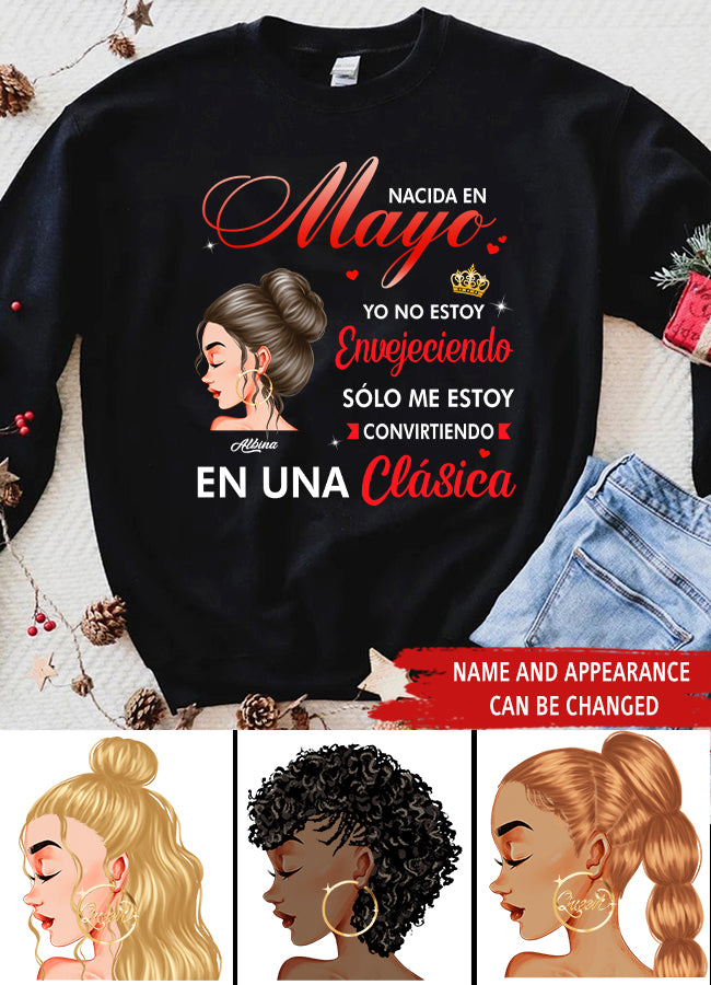 Camisa De Cumpleaños De Mayo, Camisa De Cumpleaños Personalizada, Reinas Nacidas En Mayo, Regalos De Cumpleaños De Mayo, Camisas De Mayo Para Mujeres