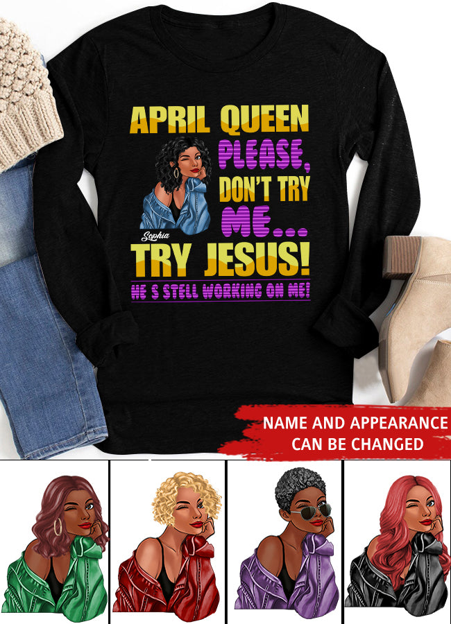 April Birthday Shirt, Custom Birthday Shirt, Queens Born In April, April Birthday Gifts, April shirts for Woman