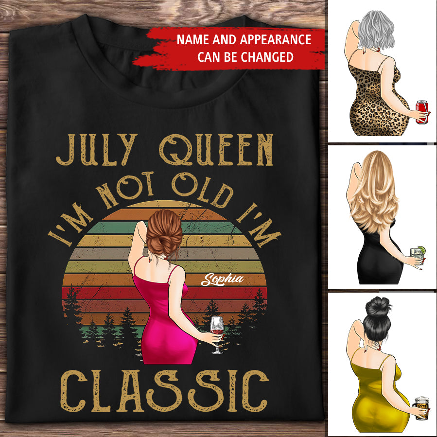 July Birthday Shirt, July Queen Custom Birthday Shirt, Queens Born In July, July Birthday Shirts For Woman, July Birthday Gifts