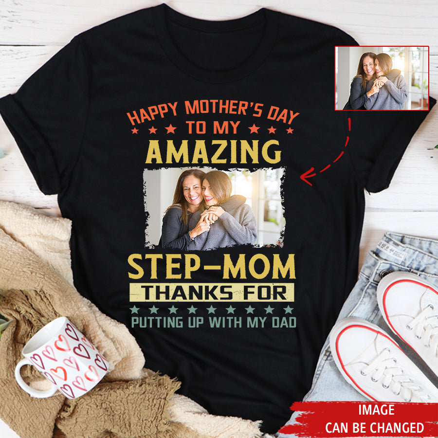 Personalized Mothers Day Shirts, Stepmom Shirt, Stepmom Mothers Day Gifts , Mother's Day T Shirt, Bonus Mom Gifts, Mother's Day Tee Shirts, Mother Day Gift