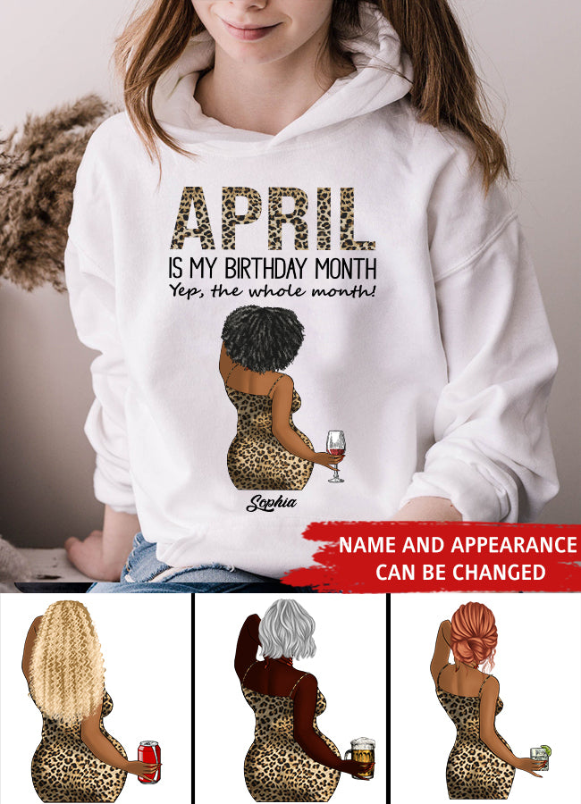 April Birthday Shirt, Custom Birthday Shirt, Queens Born In April, April Birthday Gifts, April shirts for Woman