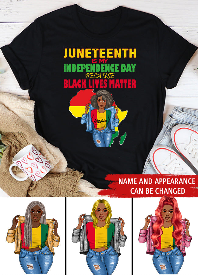 Juneteenth Shirt, Custom Juneteenth Shirt, Juneteenth Is My Independence Day Free ish since 1865 T-Shirt