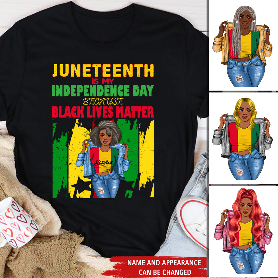  Juneteenth's Day Black Lives Matter Custom Name