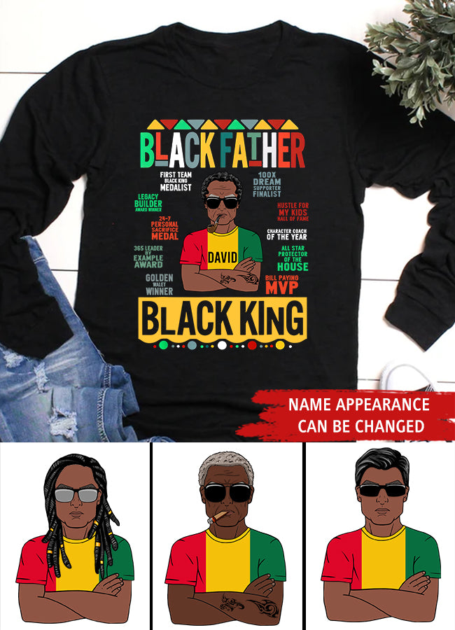 Juneteenth Shirt, Custom Juneteenth Shirt, Mens Black Father King Fathers Day Dad Matter Husband Dope Leader T-Shirt
