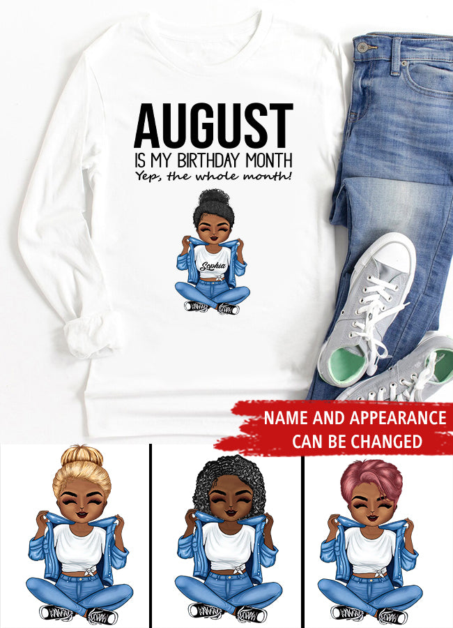 August Birthday Shirt, Custom Birthday Shirt, Queens are Born In August, August Birthday Shirts For Woman, August Birthday Gifts