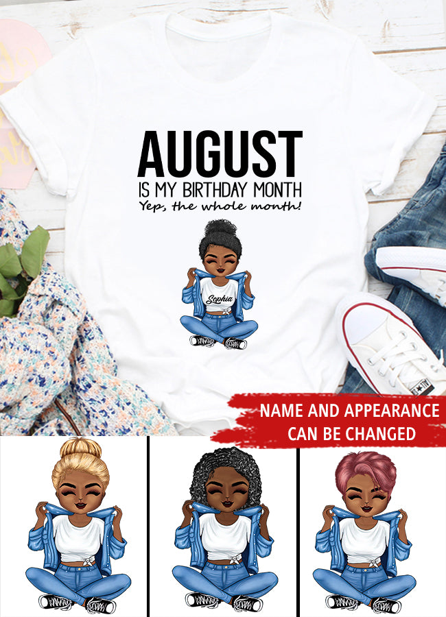 August Birthday Shirt, Custom Birthday Shirt, Queens are Born In August, August Birthday Shirts For Woman, August Birthday Gifts