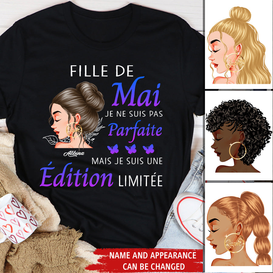 Chemise D'anniversaire De Mai, Chemise D'anniversaire Personnalisée, Reines Nées En Mai, Cadeaux D'anniversaire De Mai, Chemises De Mai Pour Les Femmes