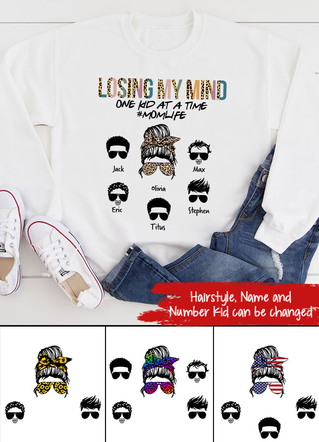 Custom Mothers Day Shirt, Losing My Mind Mother&#39;s Day T Shirt, Mom Life Mother&#39;s Day Tee Shirts, Funny Mothers Day Shirts, Mother Day Gift