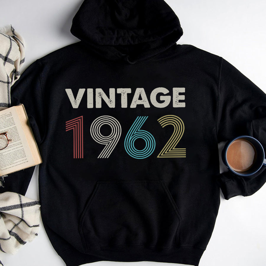 Vintage 1962 Shirt, 60th Birthday Shirt, Gifts For 60 Years Old, 60 And Fabulous Shirt, Turning 60 And Fabulous Birthday Cotton Shirt