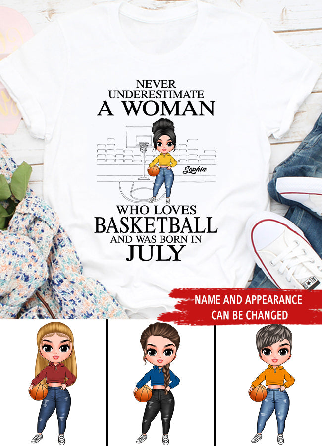 July Birthday Shirt, Custom Birthday Shirt, Queens Born In July, July Birthday Gifts, July Shirts For Woman, Birthday Gift For Basketball Lover