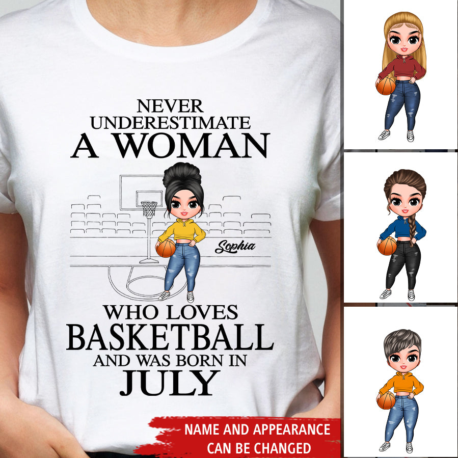 July Birthday Shirt, Custom Birthday Shirt, Queens Born In July, July Birthday Gifts, July Shirts For Woman, Birthday Gift For Basketball Lover