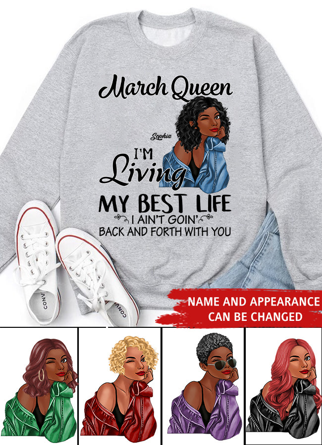 March Birthday Shirt, Custom Birthday Shirt, Queens Born In March, March Birthday Gifts, March shirts for Woman